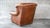 Restoration Hardware Churchill Cigar Leather Writer's Chair For Sale - Image 13 of 14