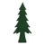 Kazuko Flocked Ceramic Tree, Green, 18.75" For Sale