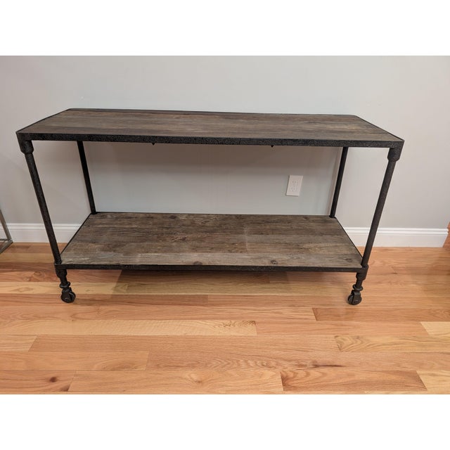 Bring rugged, European-inspired character to an entry, living room, or media wall with this Restoration Hardware Dutch...