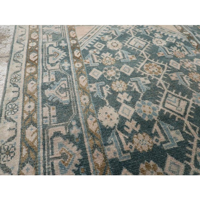 Rustic Galerie Shabab Collection Mid-20th Century Persian Malayer Throw Rug For Sale - Image 3 of 8