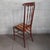 Chiavari High Back Chair in Wood and Padded Fabric, 1950s For Sale - Image 4 of 17
