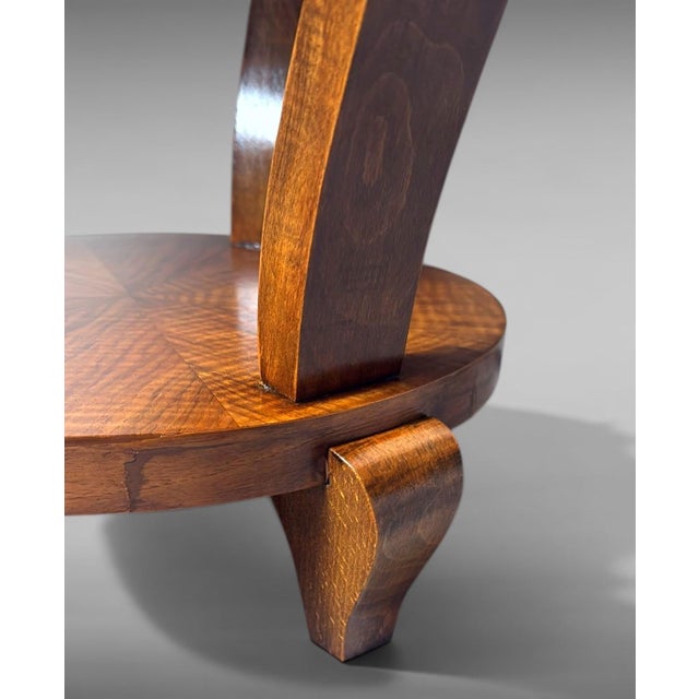 Mid 20th Century Art Deco Italian Walnut Coffee Table For Sale - Image 12 of 18