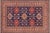 Boho Chic Super Kazak Blue/Beige Wool Rug - 7'10'' X 10'1'' For Sale - Image 9 of 10