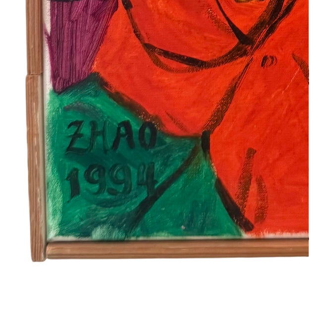 “Applause” – Expressive Contemporary Figurative Painting by Zhao, 1994 For Sale - Image 4 of 11