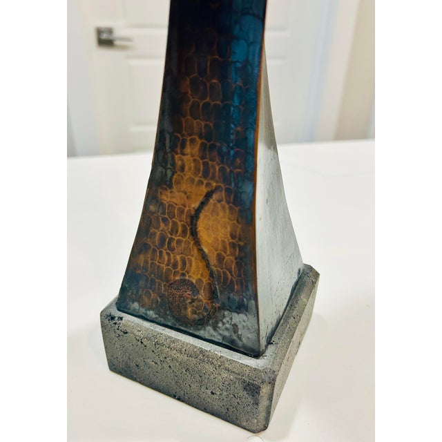 Mid 20th Century Dragon Sculpture Featuring Carved Fossil Walrus Material Figure, Mounted on a Decorative Pedestal Display. For Sale In Dallas - Image 6 of 10