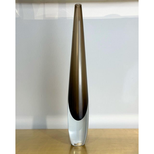 1960s Brown Vase by Gunnar Nylund for Strömbergshyttan, 1960s For Sale - Image 5 of 5