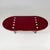 Modern Italian Bordeaux Glossy Lacquered Wood Coffee Table with Grey Legs, 1980s For Sale - Image 11 of 18