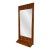 1960s Solid Walnut Mirror by Harris Strong For Sale