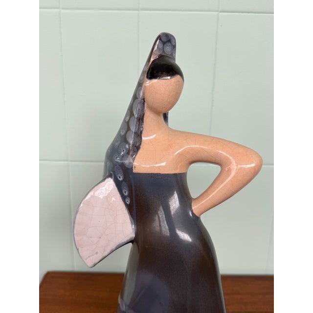 1960s Ceramic Flamenco Dancer Statuette, 1960s For Sale - Image 5 of 11