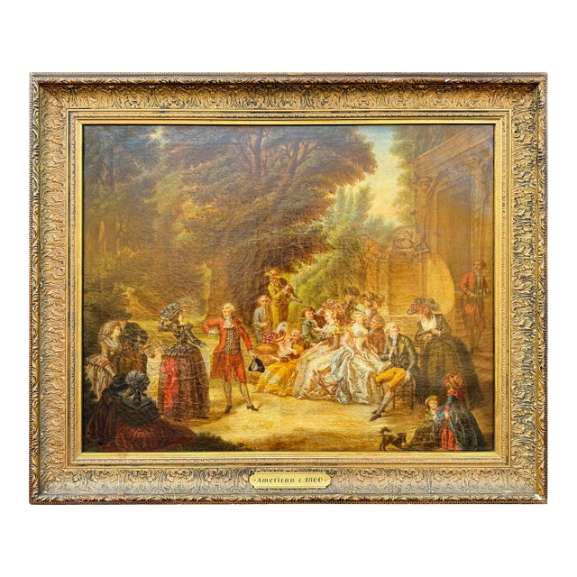 Early 19th Century American Oil on Canvas Painting For Sale
