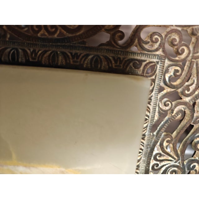 1890's Nb&iw Victorian Dragon Head Cast Iron and Onyx Stand For Sale In San Antonio - Image 6 of 10