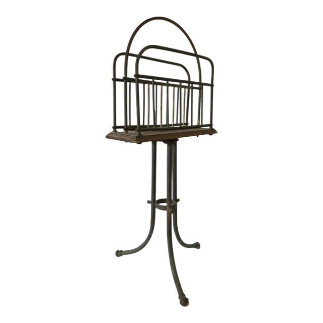 Antique Magazine Rack Arts and Crafts For Sale