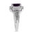 Haus of Brilliance .925 Sterling Silver Prong Set Natural Oval Shape 9X7 MM Purple Amethyst Solitaire and Diamond Accent Ring (I-J Color, I1-I2 Clarity) - Ring - Size 8 For Sale - Image 4 of 6
