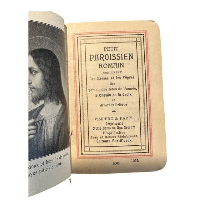 Art Deco Antique Celluloid French Prayer Book For Sale - Image 3 of 10