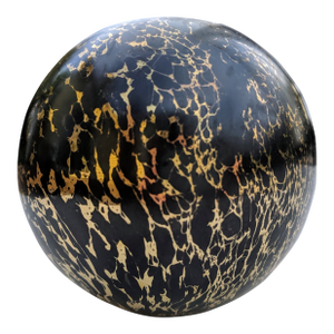 Vintage Postmodern Metallic Decorative Sphere Orb