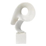 Jamie Young Obscure Object on Stand in White For Sale