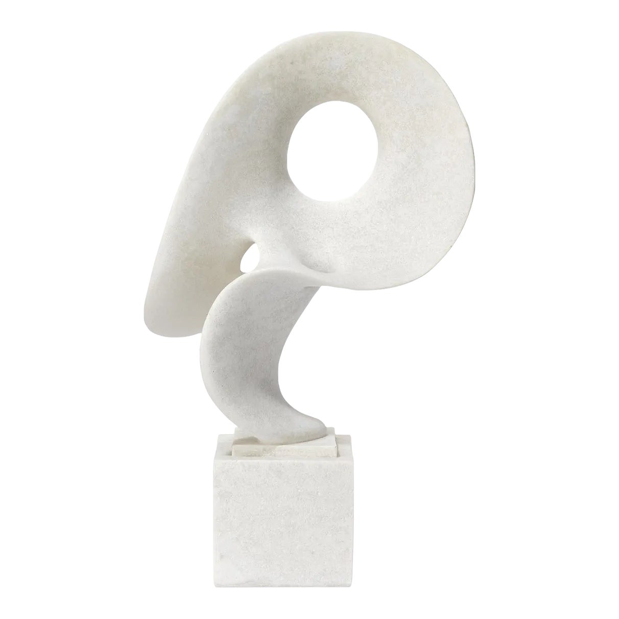Jamie Young Obscure Object on Stand in White | Chairish
