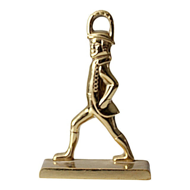 Vintage Virginia Metalcrafters Soldier Doorstop For Sale