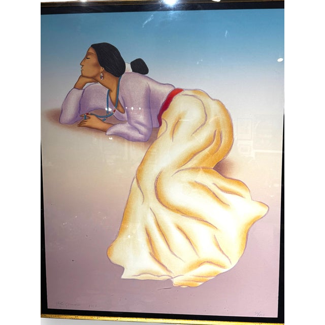 Add a touch of timeless artistry to your collection with "Morenci" by celebrated Native American artist R.C. Gorman. This...