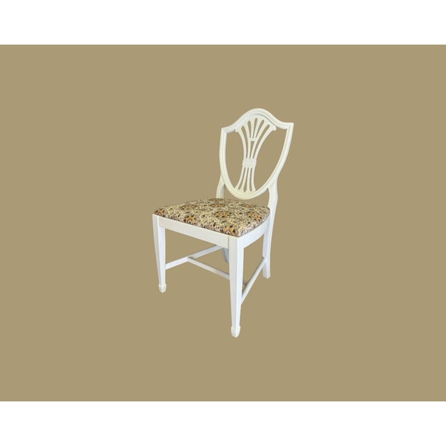 Vintage c.1950s Refinished Duncan Phyfe “Style” Hepplewhite Chairs - Set of 6 For Sale - Image 10 of 11