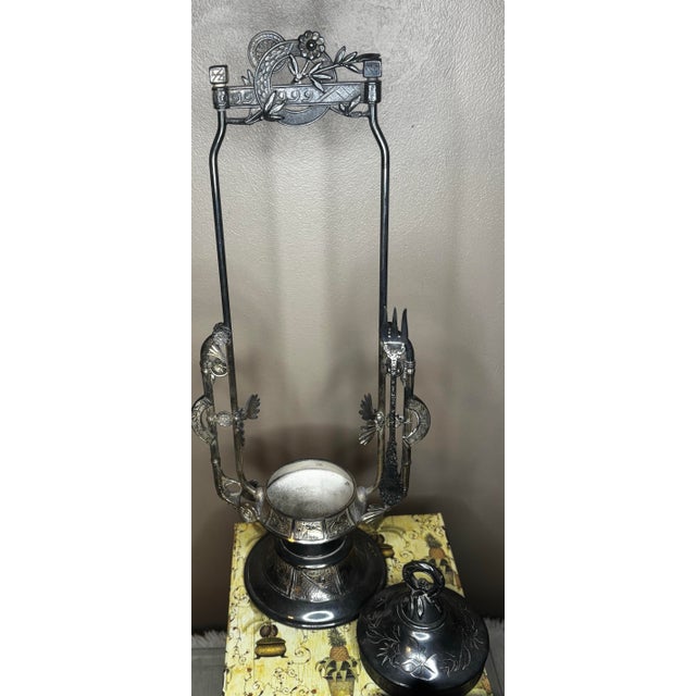 Early 19th Century Antique Reed & Barton Pickle Castor For Sale - Image 5 of 12