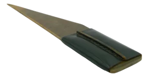 Vintage Letter Opener in Brass with Leather Handle by Carl Auböck for Werkstätte Carl Auböck