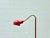 Metal Red Metal Gooseneck Floor Lamp, 1970s For Sale - Image 7 of 14