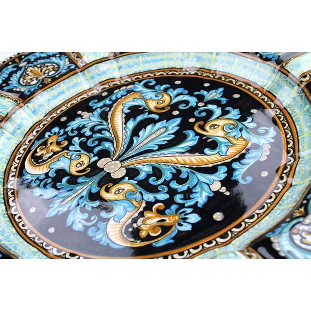 Contemporary Blue Dolphins Plate by deBlona For Sale - Image 3 of 9