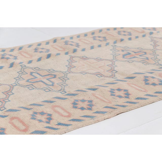 Turkish Oushak Vintage Hallway Wool Runner For Sale - Image 3 of 10