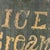 Late 19th Century Brilliant in Design, a Late 19th Century "Ice Cream Whole Sale" Wood Sign With Gold Frozen Font For Sale - Image 5 of 9