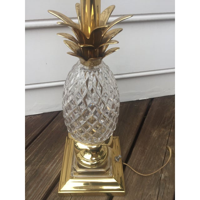 Quoizel Brass & Crystal Pineapple Lamp Chairish