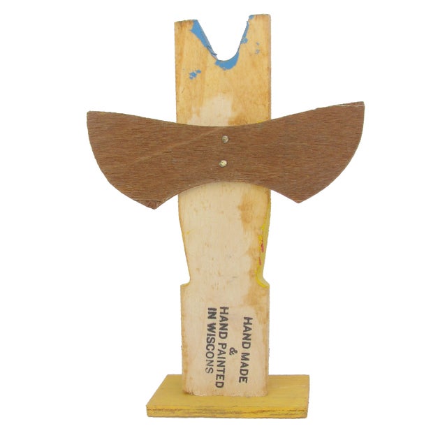 1960s Native American Souvenir Totem Pole Sculptures, Pair For Sale - Image 4 of 4