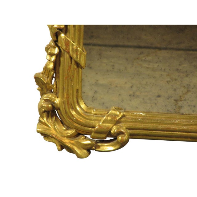 Gold Louis XVI Style Gilt-Wood Mirror For Sale - Image 8 of 9