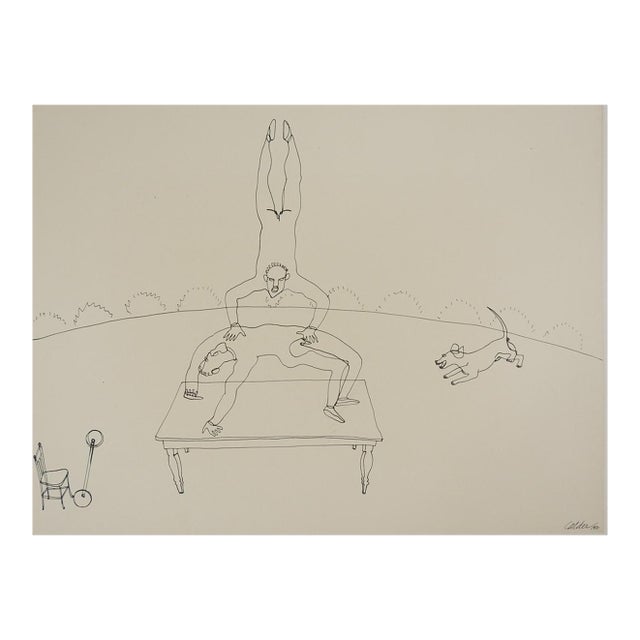 1964 After Alexander Calder Circus Acrobats Lithograph For Sale