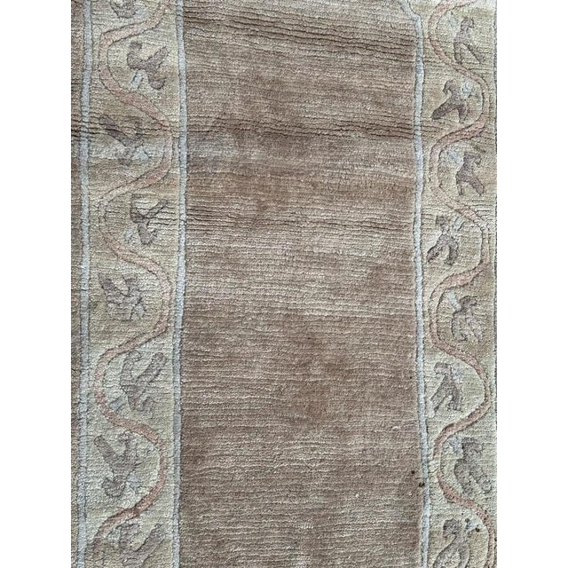 Gray Vintage Modern Design Nepalese Rug, 1980s For Sale - Image 8 of 15