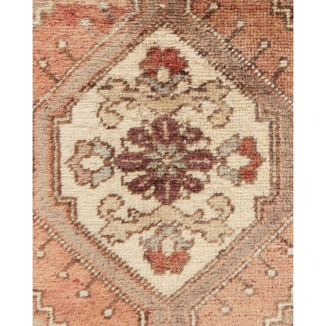 Vintage Circa 1940 Turkish Oushak Area Rugs 2ft 4in X 12ft 3in For Sale - Image 13 of 13