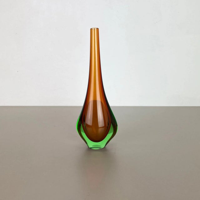 Article: Murano glass vase Design: Flavio Poli Origin: Murano, Italy Decade: 1970s These original Murano glass vases was...