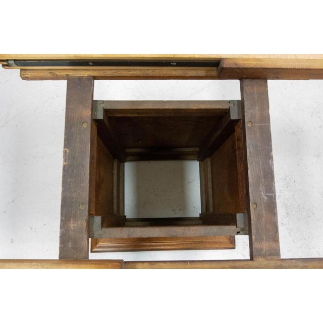 French Extendable Dining Table in Oak, 1940 For Sale - Image 12 of 15