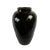 Vintage Black Ceramic Asian Village Vase For Sale - Image 4 of 4