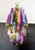 1980s Large Multicolored Quadriedri Murano Glass Chandelier, 1984 For Sale - Image 5 of 13