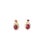 Mid-Century Modern Mid 20th Century 14k Yellow Gold Estate Diamond & Ruby Filigree Earrings, Pair For Sale - Image 3 of 4