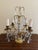 Late 19th Century Antique French Dore Bronze & Crystal Girandole Candelabra Lamps - a Pair For Sale - Image 5 of 13