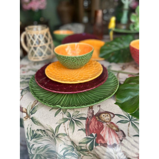 Dinner Plates by Bordallo Pinheiro, Set of 4 For Sale - Image 4 of 4
