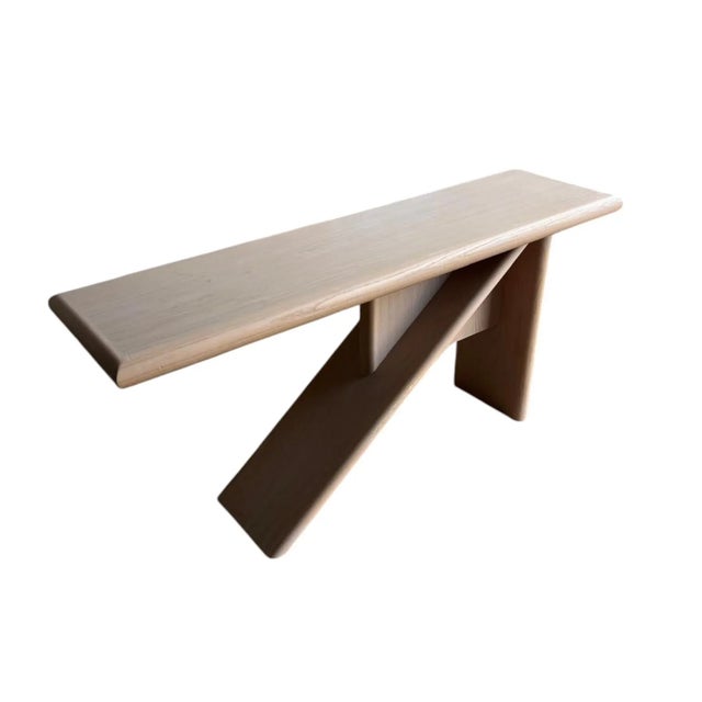 Modern White Oak Console Cabinet For Sale - Image 4 of 5