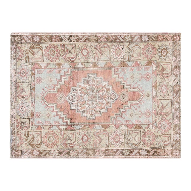 1960s Turkish Oushak Rug For Sale