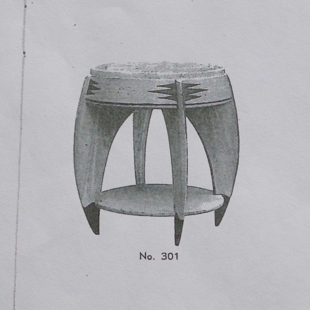 1920s Art Deco Dutch Side Table by P.E.l. Izeren for De Genneper Molen, 1920s For Sale - Image 5 of 18