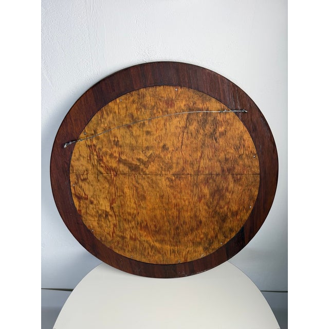 Large Handcrafted Convex Mirror in Wood from Rampel Designs, 1990s For Sale - Image 6 of 8