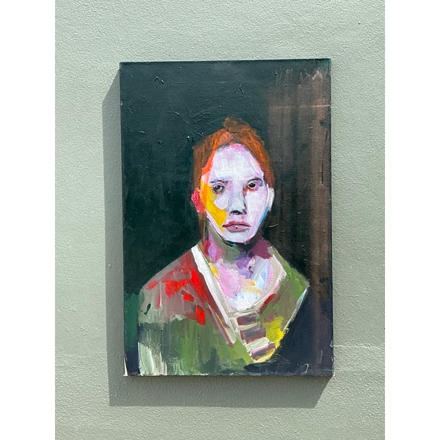Vintage Abstract Figurative Oil Painting For Sale - Image 12 of 12
