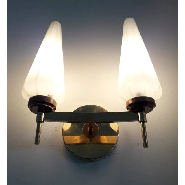 Metal 1950s Midcentury Sconce For Sale - Image 7 of 8