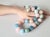 Aquamarine Morganite Beryl Beaded Necklace With Silver Clasp Porcelain Cameo Clasp For Sale - Image 11 of 11